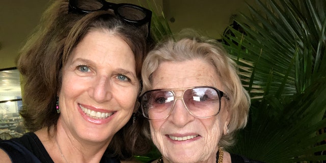 Mildred and Gayle smiling