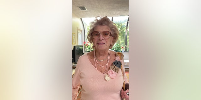 Mildred in pink shirt