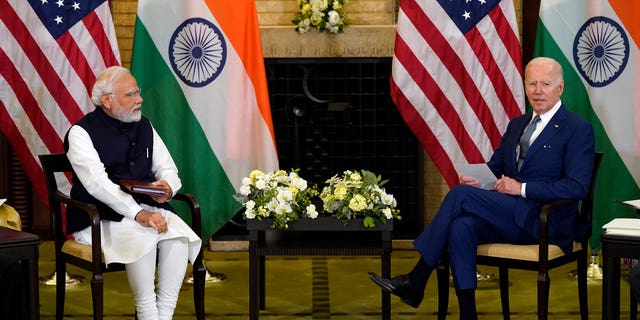 El presidente Joe Biden se reúne con el primer ministro indio Narendra Modi