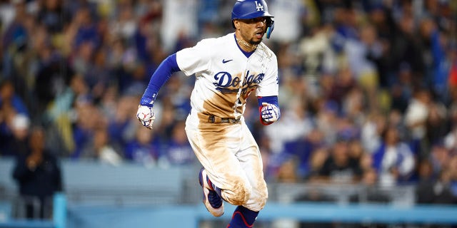 Mookie Betts runs
