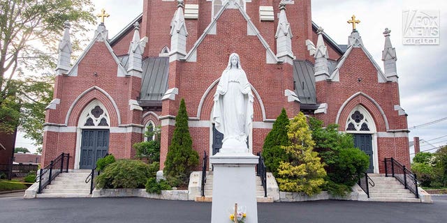 An exterior view of Our Lady Help of Christians Parish in Massachusetts