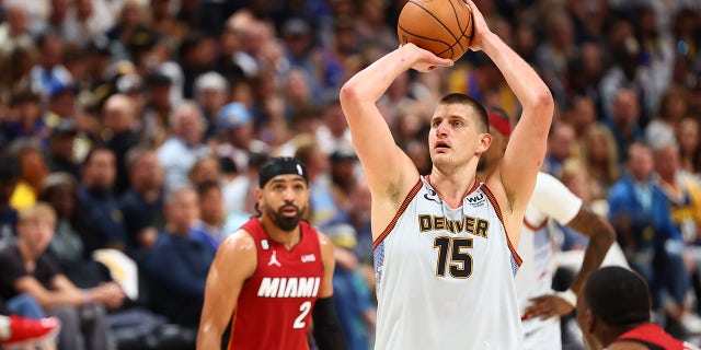 Nikola Jokic shoots free throw