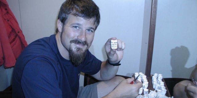 Tom Zaller prepares for his trip to the Titanic on a Mir submersible