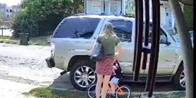 Woman with young boy