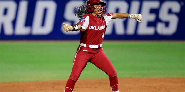 Rylie Boone celebrates the double