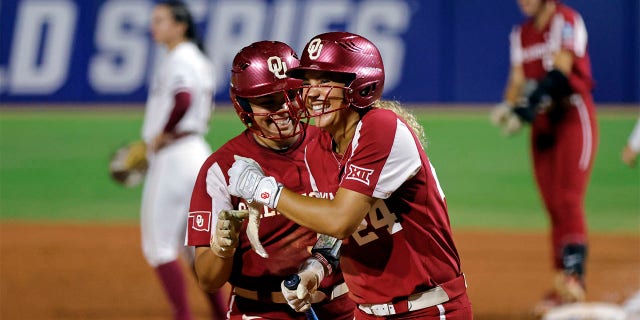 Alyssa Brito and Jayda Coleman celebrate