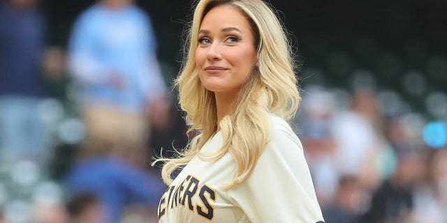 Paige Spiranac at the Brewers game