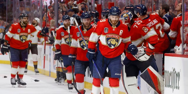 Matthew Tkachuk celebra su gol