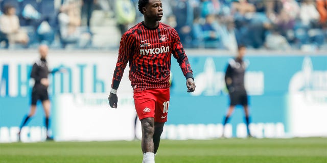 Quincy Promes looks on