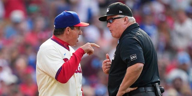 Phillies' Rob Thomson Ejected After Arguing About Resetting Pitch Clock ...