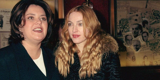 Madonna and Rosie ODonnell at a premiere