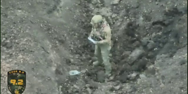 Soldado ruso se rinde ante un dron