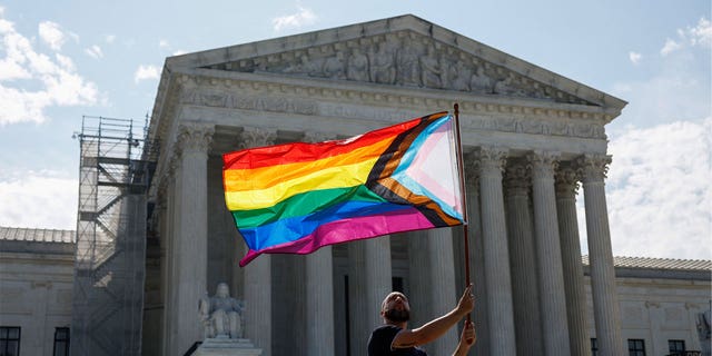 Pride flag at SCOTUS