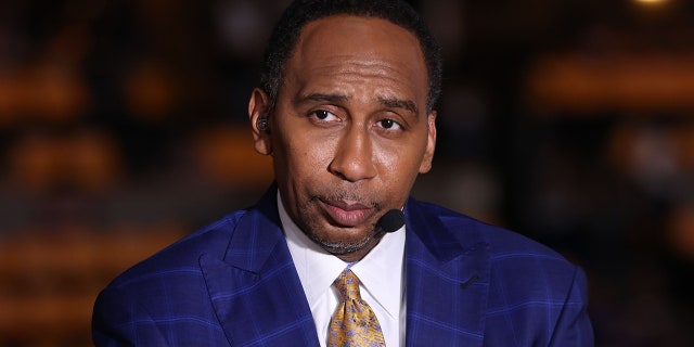 Stephen A. Smith at the Finals