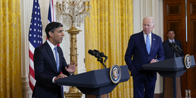 Biden and UK Prime Minister Sunak hold a press conference