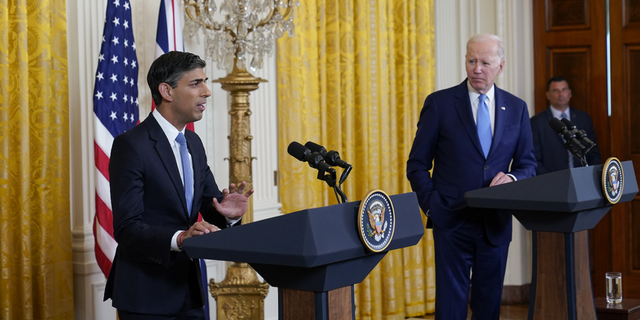 Biden and UK Prime Minister Sunak hold a press conference