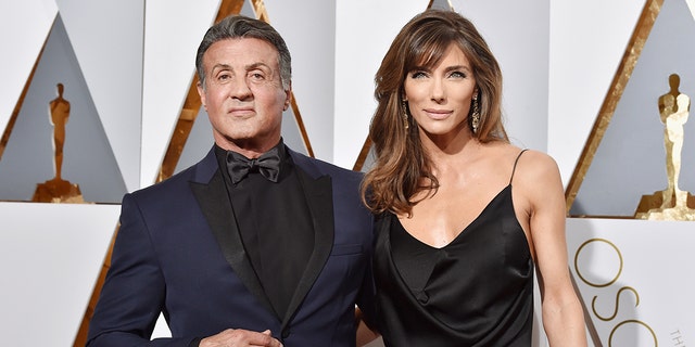 Sylvester Stallone and his wife