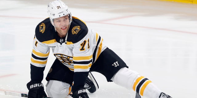 Taylor Hall stretches