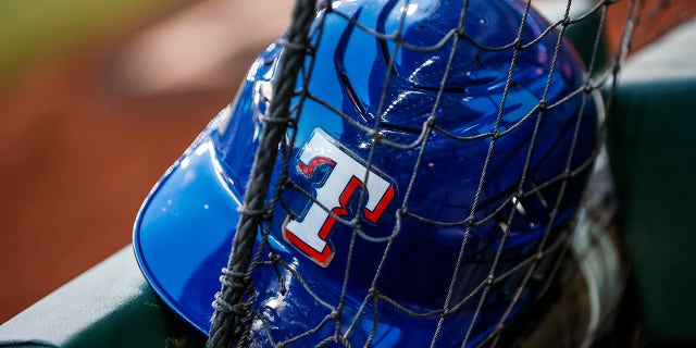 Texas Rangers helmet
