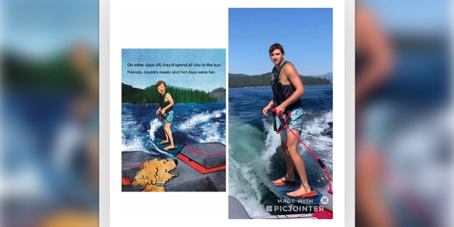 Animation and photo of Ethan Chapin side by side