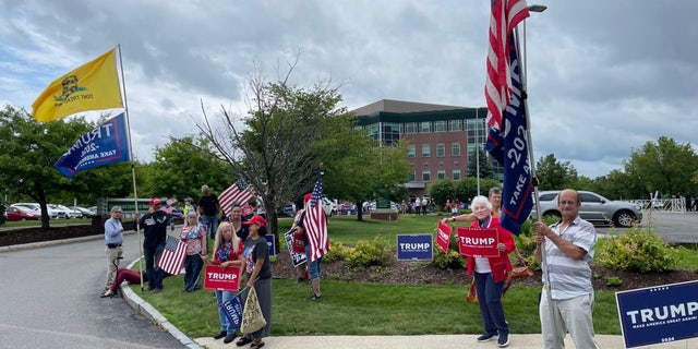 Trump supporters in Concord, NH
