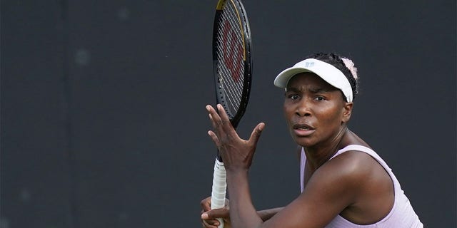 Venus Williams plays shot