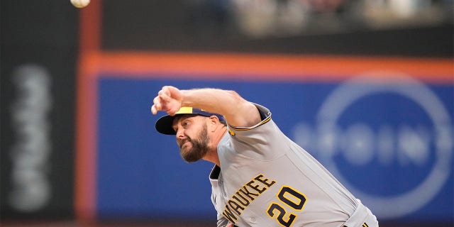 Wade Miley pitches during first inning