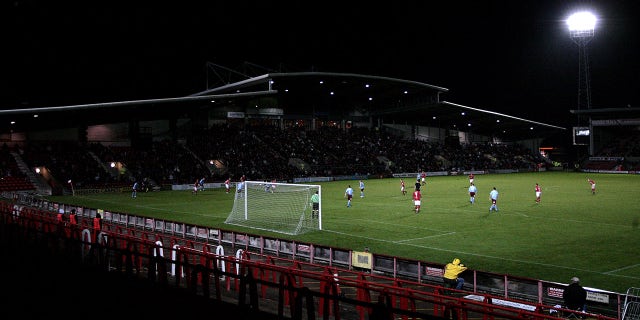 General view of soccer pitch