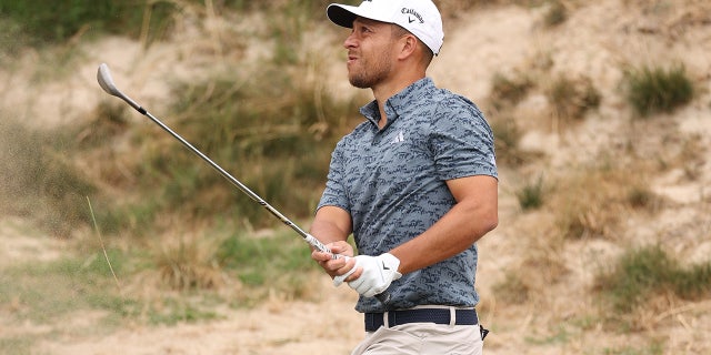 Xander Schauffele ABD Açık'ta bir şut oynuyor