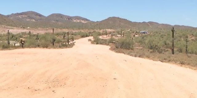 desert road near where body was found