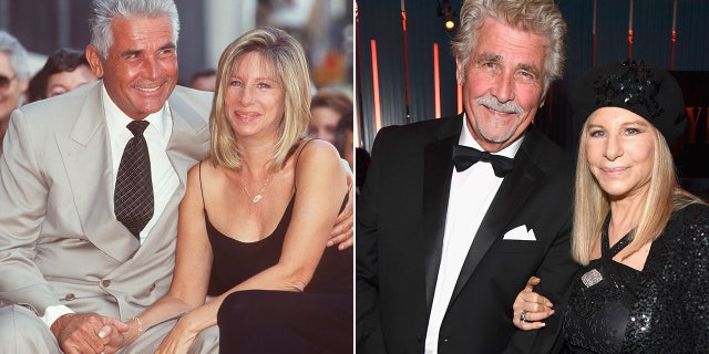 Barbra Streisand and James Brolin then and now split