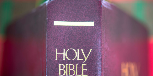 The spine of The Holy Bible