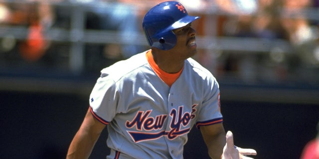 Bobby Bonilla after hitting the baseball