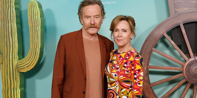 Bryan Cranston and wife Robin coordinate in groovy attire at Asteroid City premiere