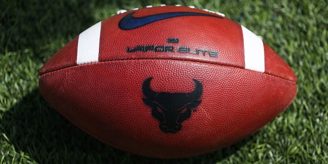 Buffalo Bulls logo on a football