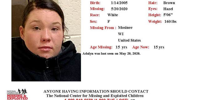 Adalyn Burkett missing person flyer