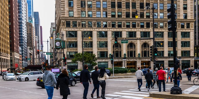 Pedestrians in Chicago