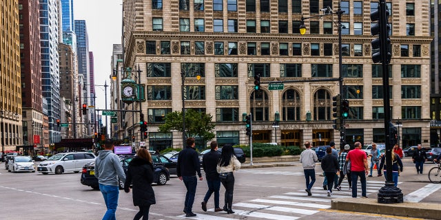 Pedestrians in Chicago