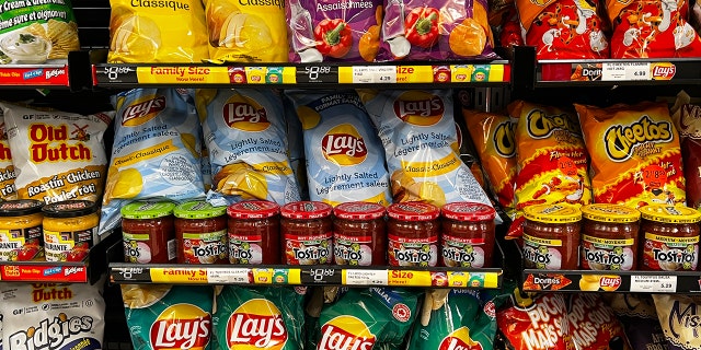Chips in a grocery store