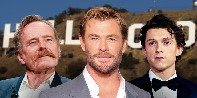 Hollywood stars Chris Hemsworth, Bryan Cranston and Tom Holland