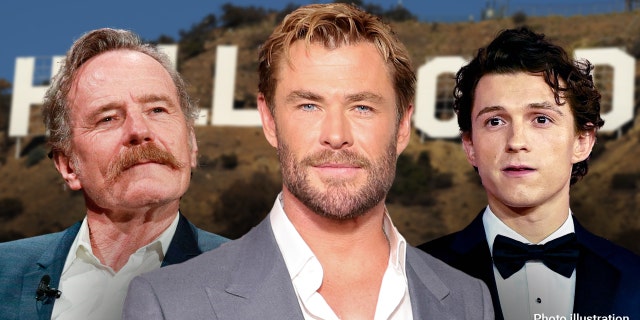 Hollywood stars Chris Hemsworth, Bryan Cranston and Tom Holland