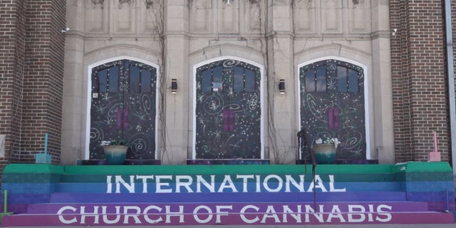 International Church of Cannabis steps