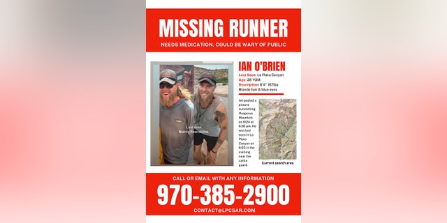 Ian O'Brien missing persons poster