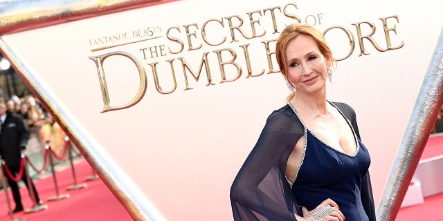 JK Rowling at a movie premiere