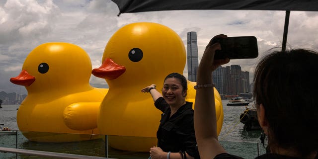 giant duck toys in Hong Kong