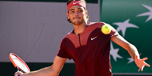 Taylor Fritz during match