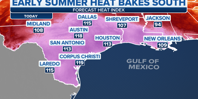 High temperatures forecast