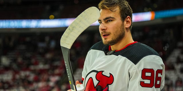 Timo Meier before game