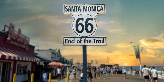 Santa Monica is the end of route 66