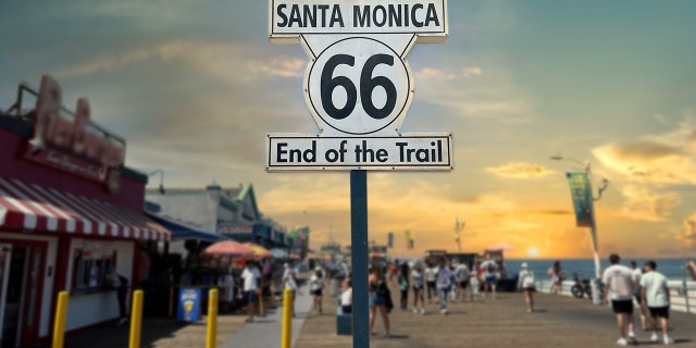 Santa Monica is the end of route 66